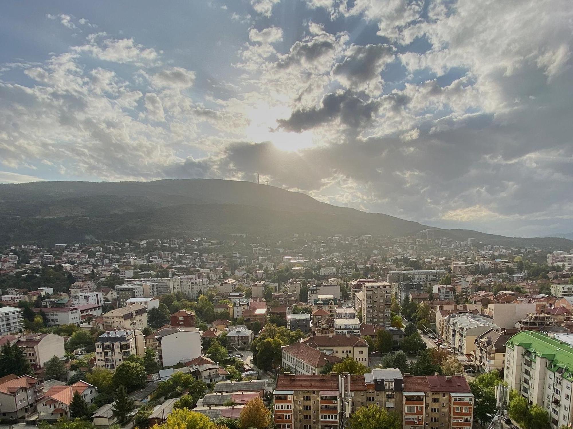 Stylish Studio, Skopje Centre - Private Parking - Panoramic Views Exterior foto